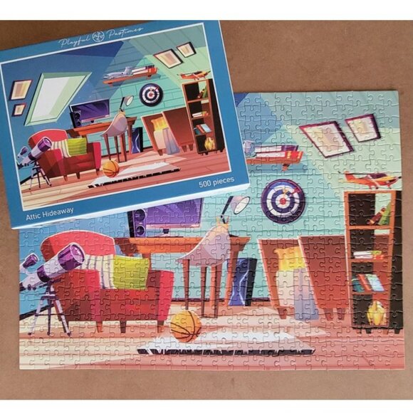 ATTIC HIDEAWAY by Playful Pastimes JIGSAW PUZZLE 500 pieces - Picture 5 of 7